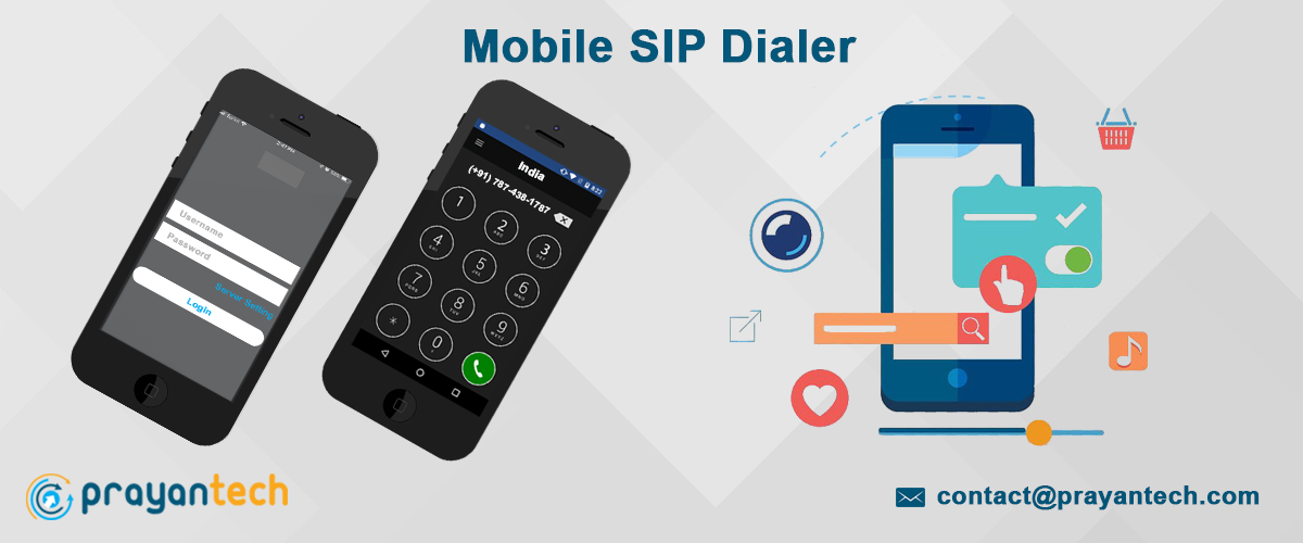 Mobile SIP Dialer Mobile Softphone VoIP phone PrayanTech